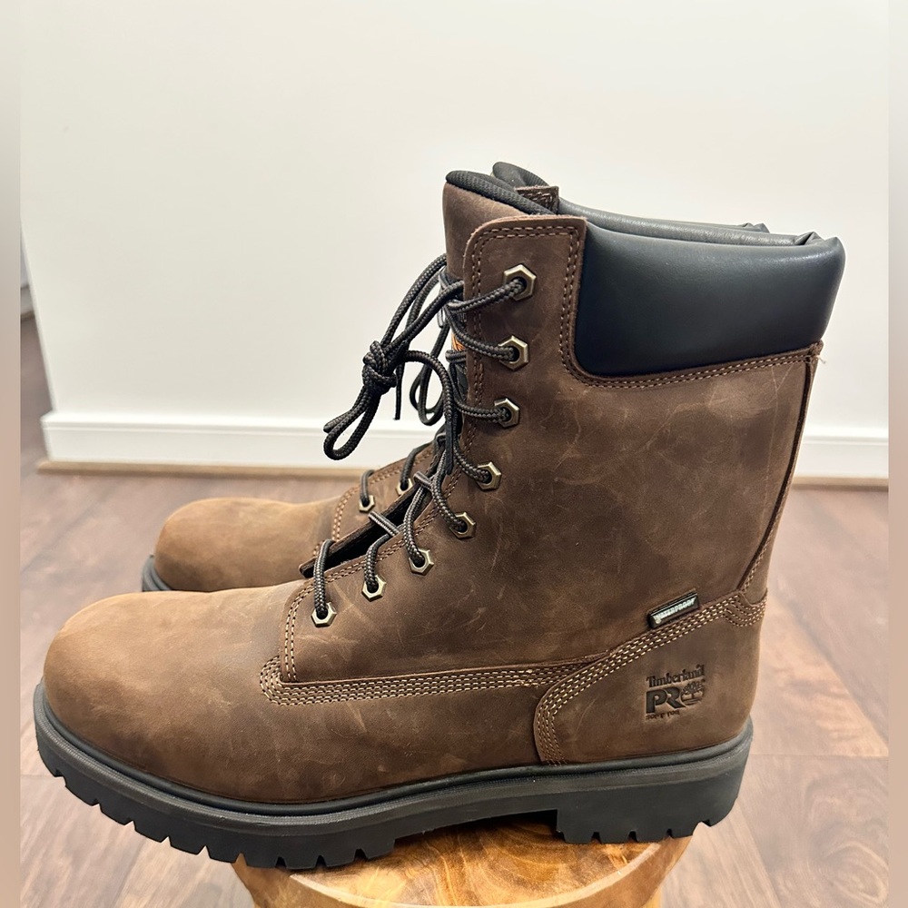Timberland PRO 38022 A81160 Anti-Fatigue Technology Men’s Brown Work Boots,Sz 13